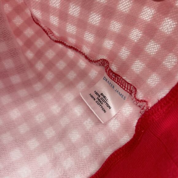 Draper James Pink Plaid Cotton Pullover Sweatshirt Size Small S - Picture 4 of 5